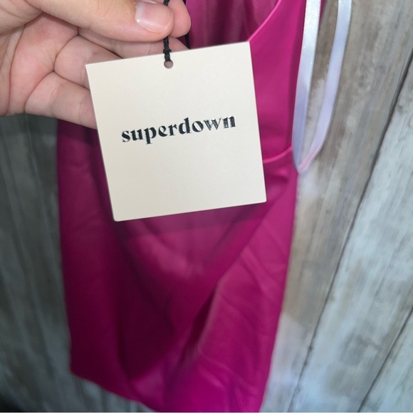 NWT Superdown Samira Satin Revolve Mini Dress - Picture 9 of 9